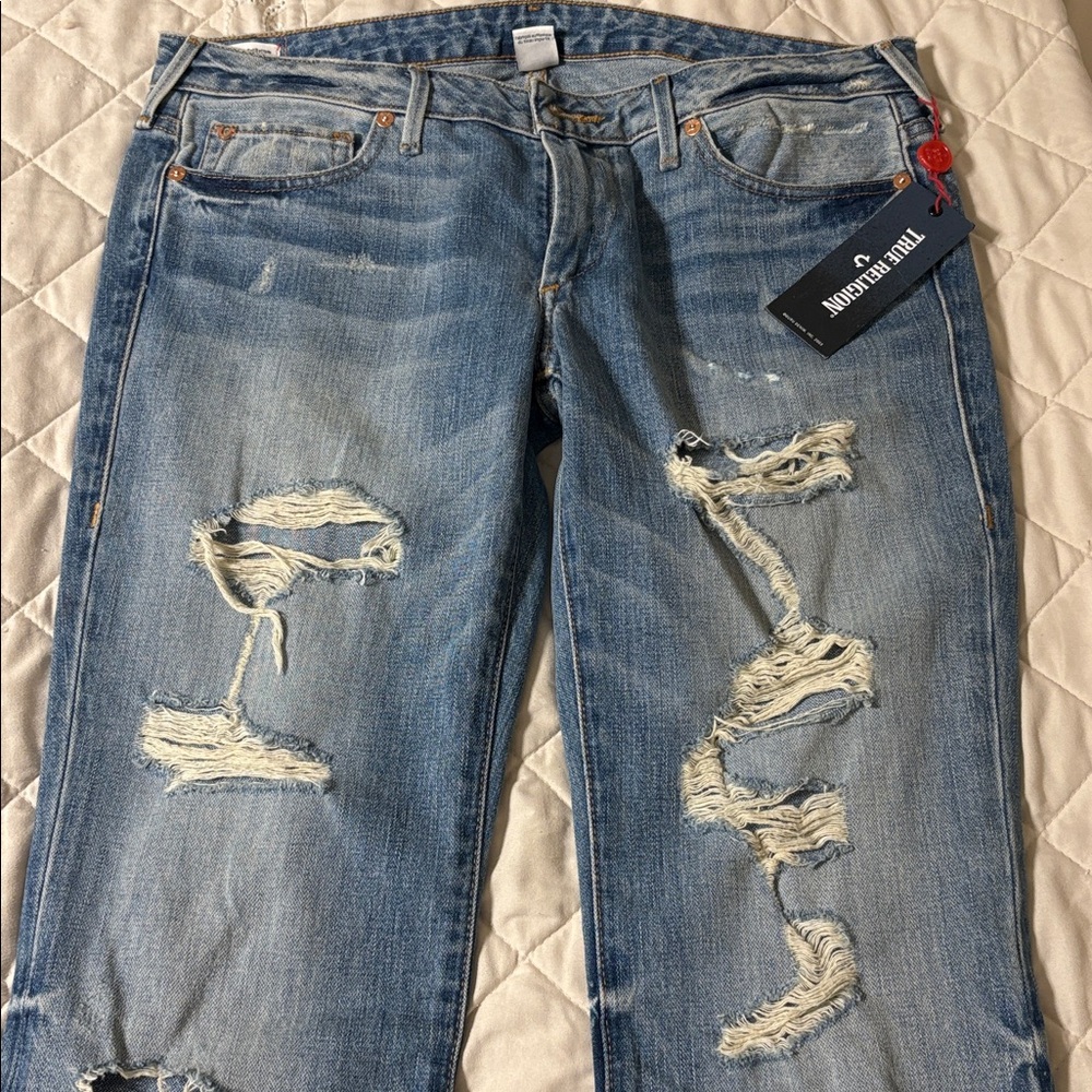 True Religion Light Blue Denim Jeans - Picture 2 of 3